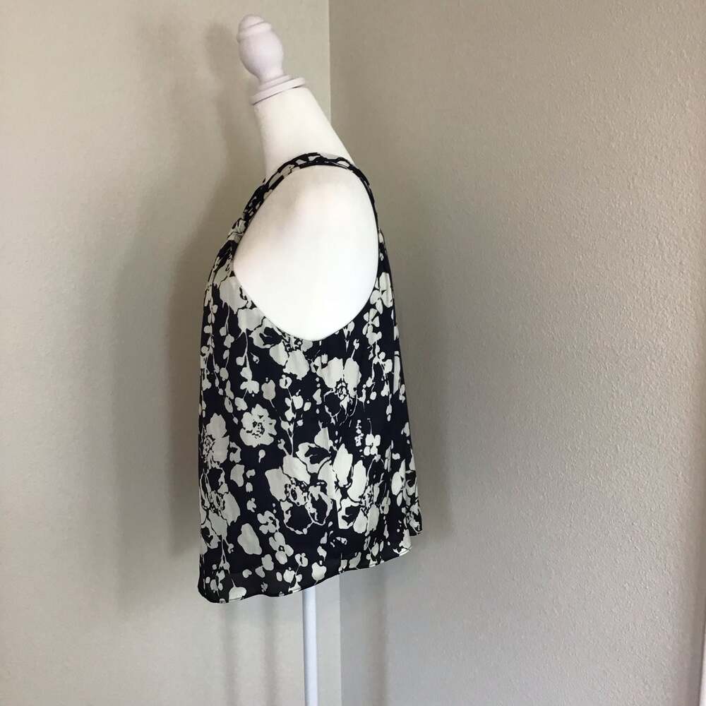 Joie Ertha Floral Halter Neck Sleeveless Blouse Blue Medium - Picture 4 of 8
